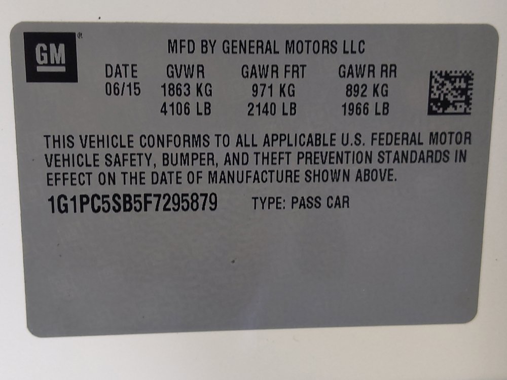 Used 2015 Chevrolet Cruze LT w/ RS Package FWD image 33