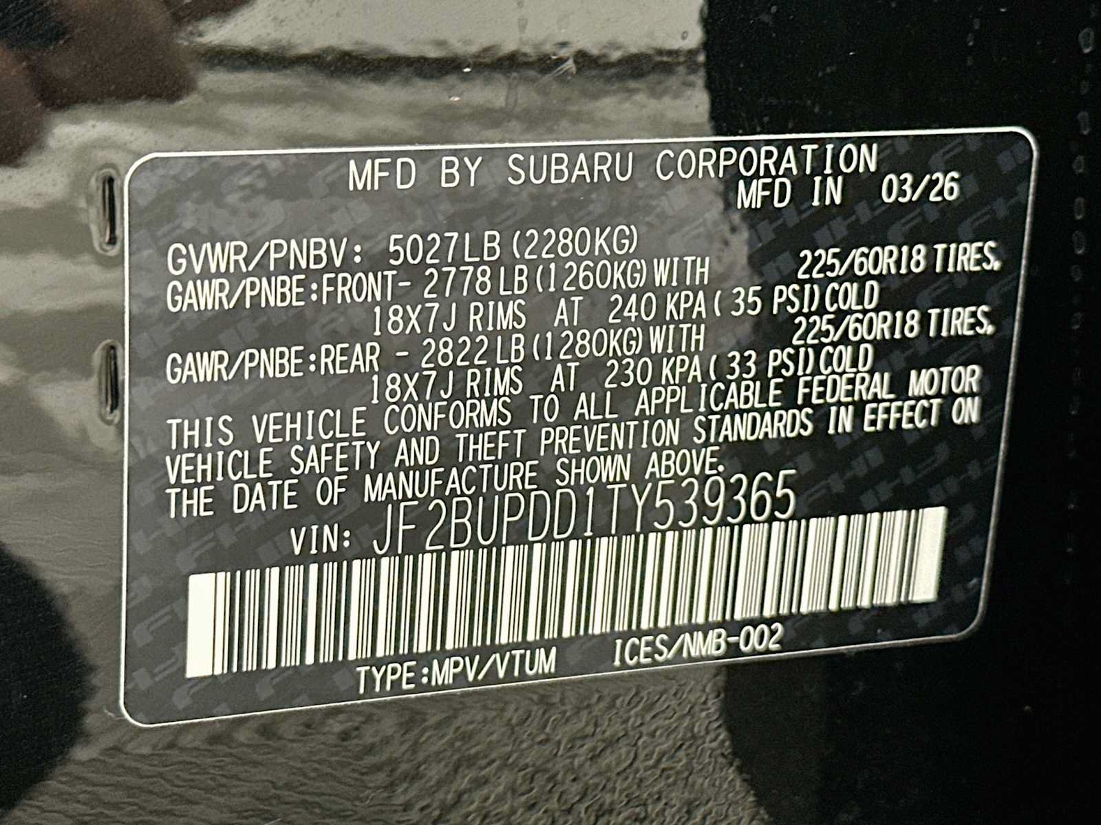 New 2026 Subaru Outback Limited w/ Premium/Limited Package 2 AWD/4WD image 31