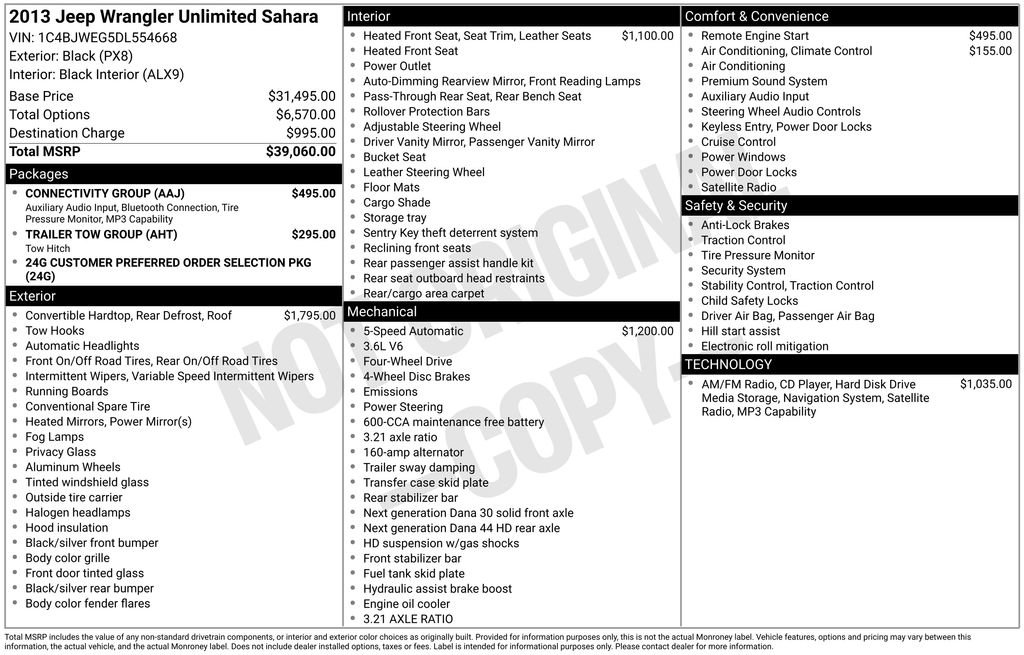 Used 2013 Jeep Wrangler Unlimited Sahara w/ Connectivity Group image 15