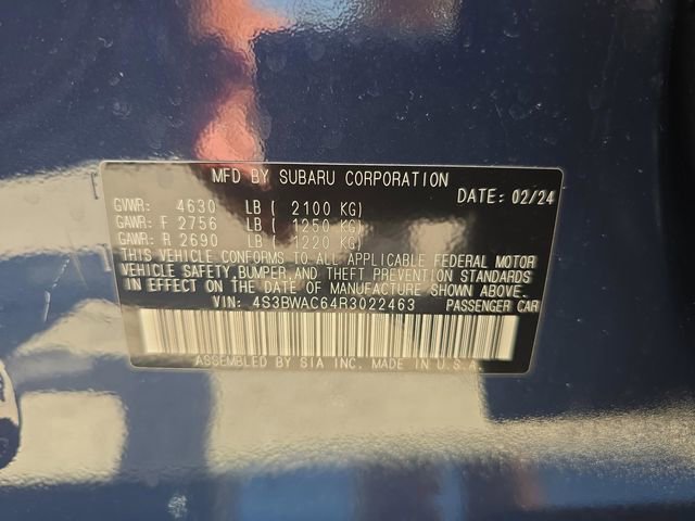Certified 2024 Subaru Legacy Premium AWD/4WD image 28