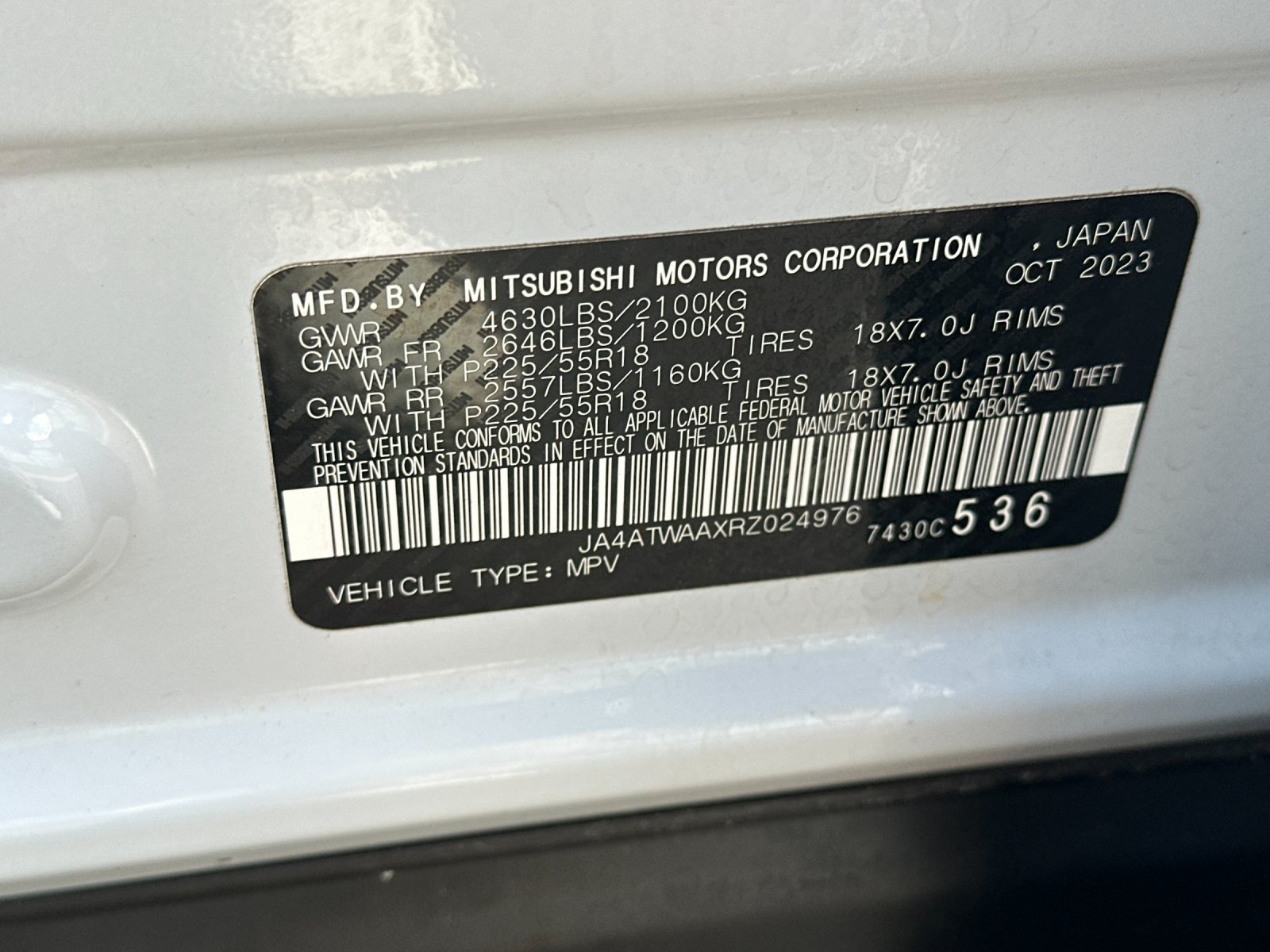 Used 2024 Mitsubishi Eclipse Cross SE AWD/4WD image 26