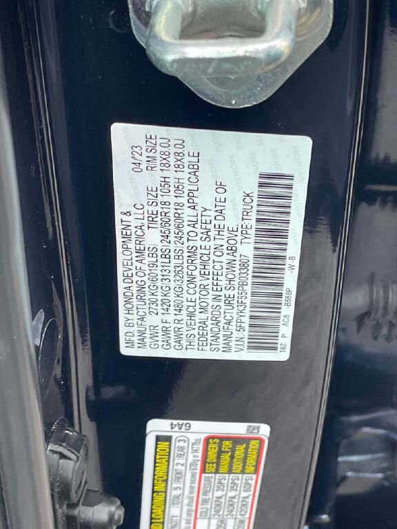 Certified 2023 Honda Ridgeline RTL image 37