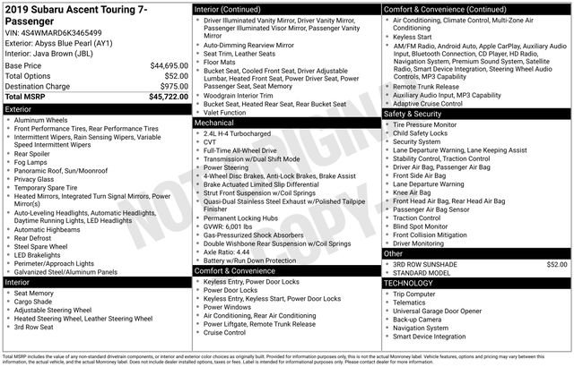 Used 2019 Subaru Ascent Touring image 7