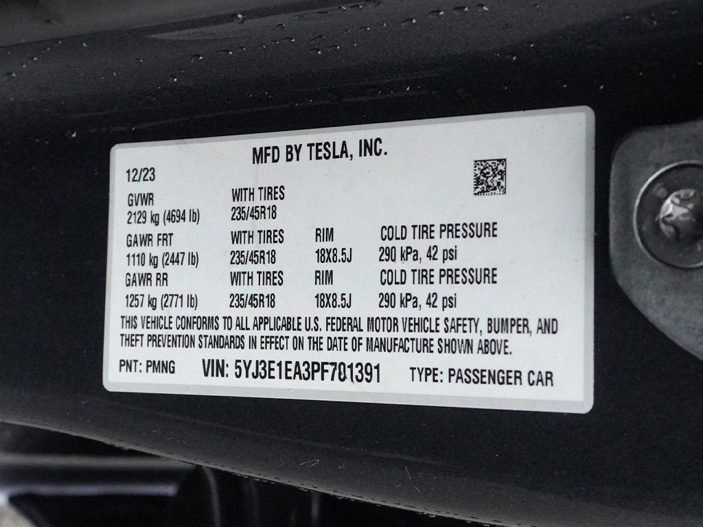 Used 2023 Tesla Model 3 Standard Range image 53