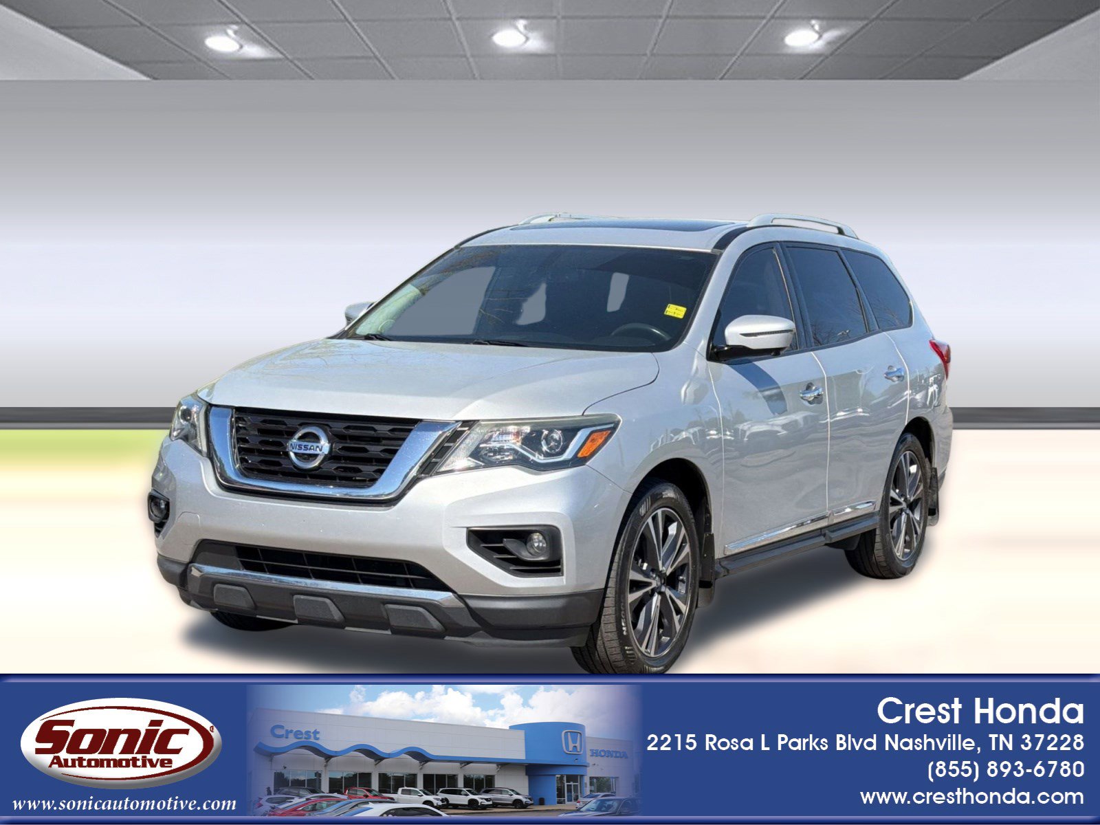 Used 2017 Nissan Pathfinder Platinum w/ Family Entertainment Package image 1