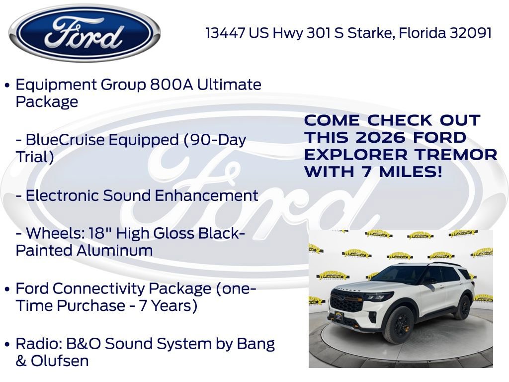 New 2026 Ford Explorer Tremor w/ Tremor Ultimate Package AWD/4WD image 25