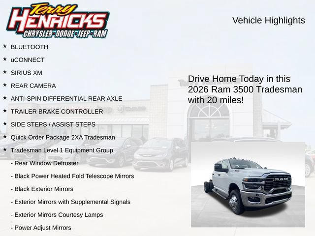 New 2026 RAM 3500 Tradesman w/ Chrome Appearance Group A AWD/4WD image 4