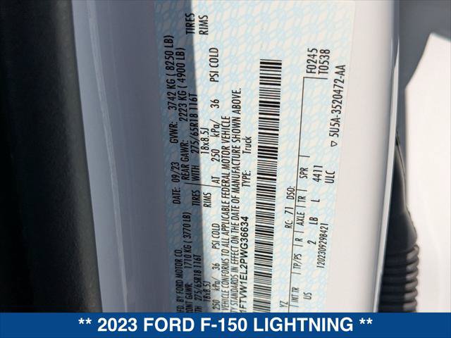 Certified 2023 Ford F150 Lightning XLT AWD/4WD image 46