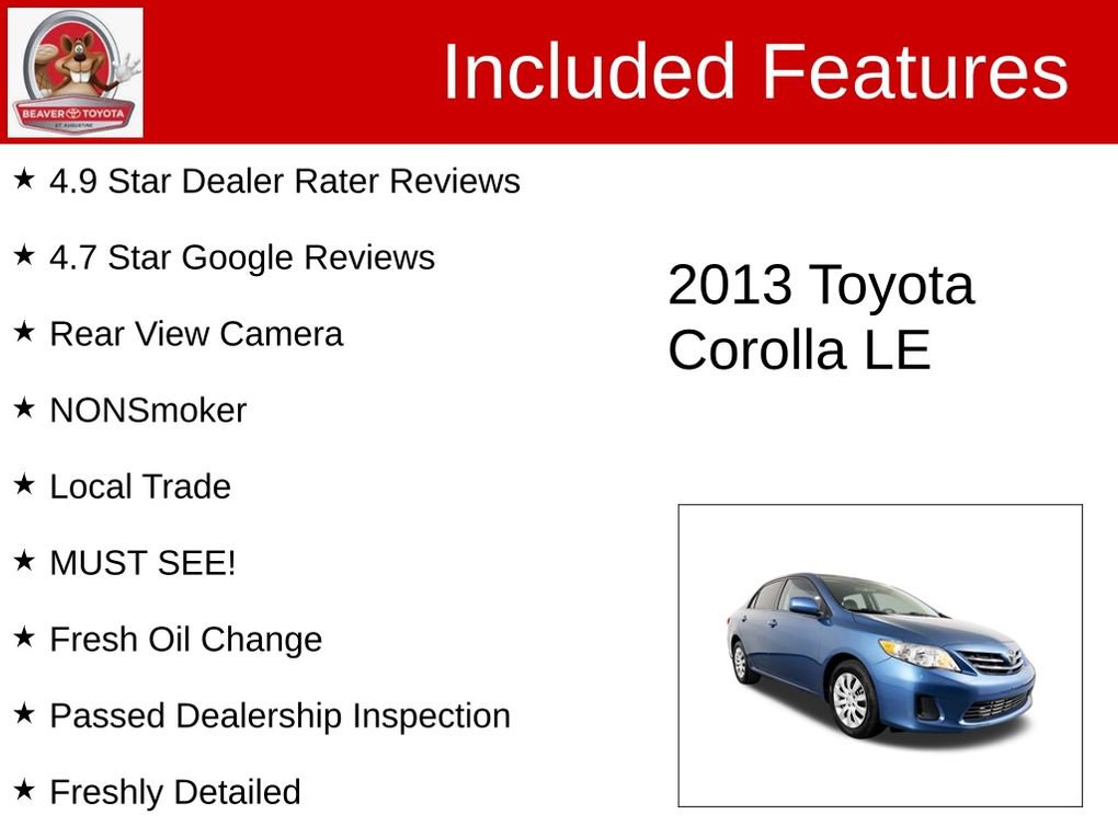 Used 2013 Toyota Corolla LE image 4