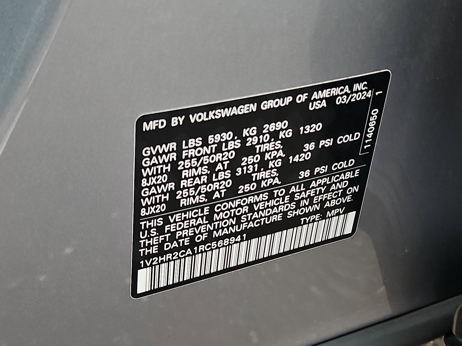 Used 2024 Volkswagen Atlas SE image 26