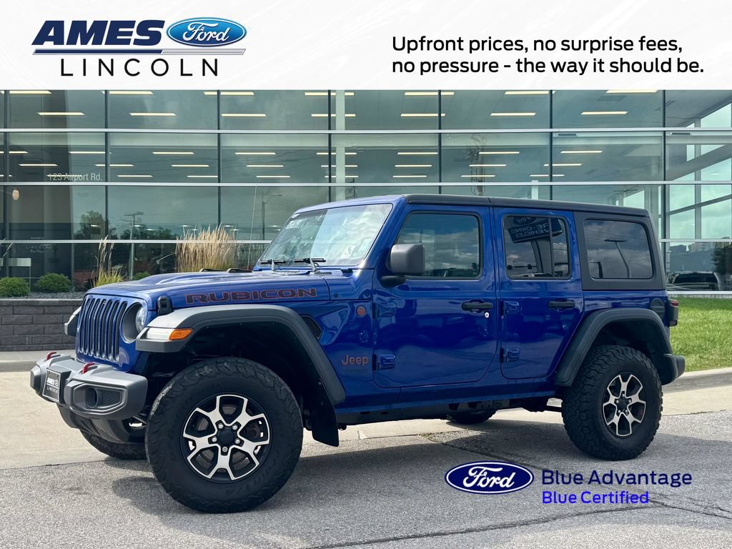 Used 2019 Jeep Wrangler Unlimited Rubicon w/ Uconnect 4C Nav & Sound Group AWD/4WD image 1