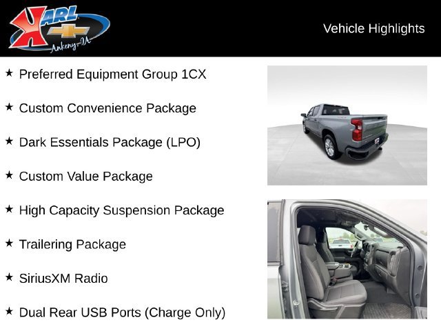 Certified 2024 Chevrolet Silverado 1500 Custom AWD/4WD image 2