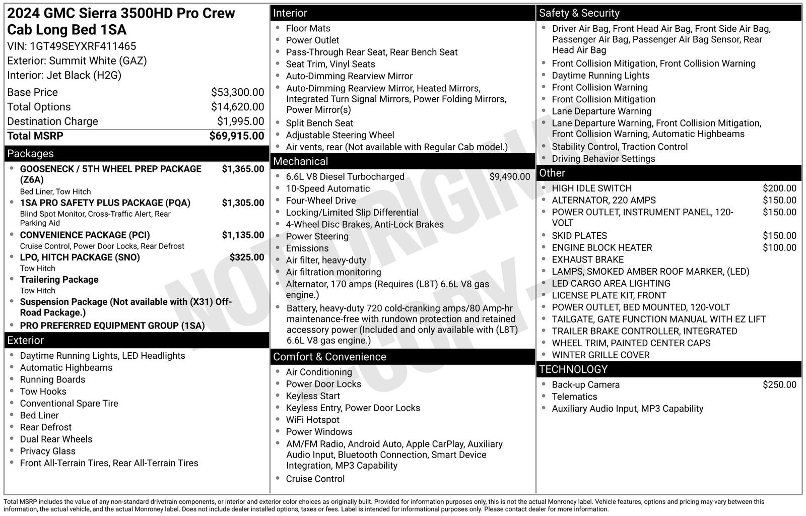 Used 2024 GMC Sierra 3500 Pro AWD/4WD image 44