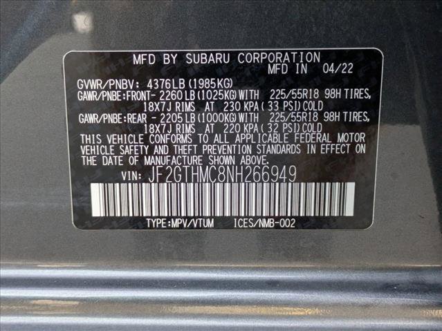 Certified 2022 Subaru Crosstrek 2.5i Limited w/ Popular Package #3 image 24