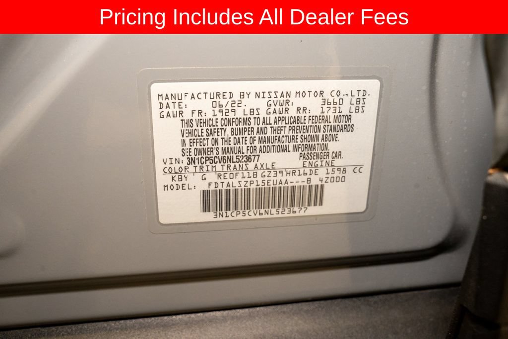 Certified 2022 Nissan Kicks SV FWD image 18