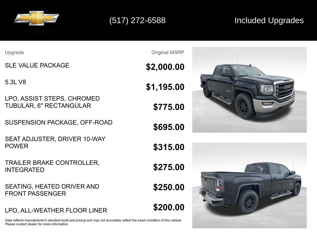 Used 2018 GMC Sierra 1500 SLE w/ SLE Value Package AWD/4WD image 5