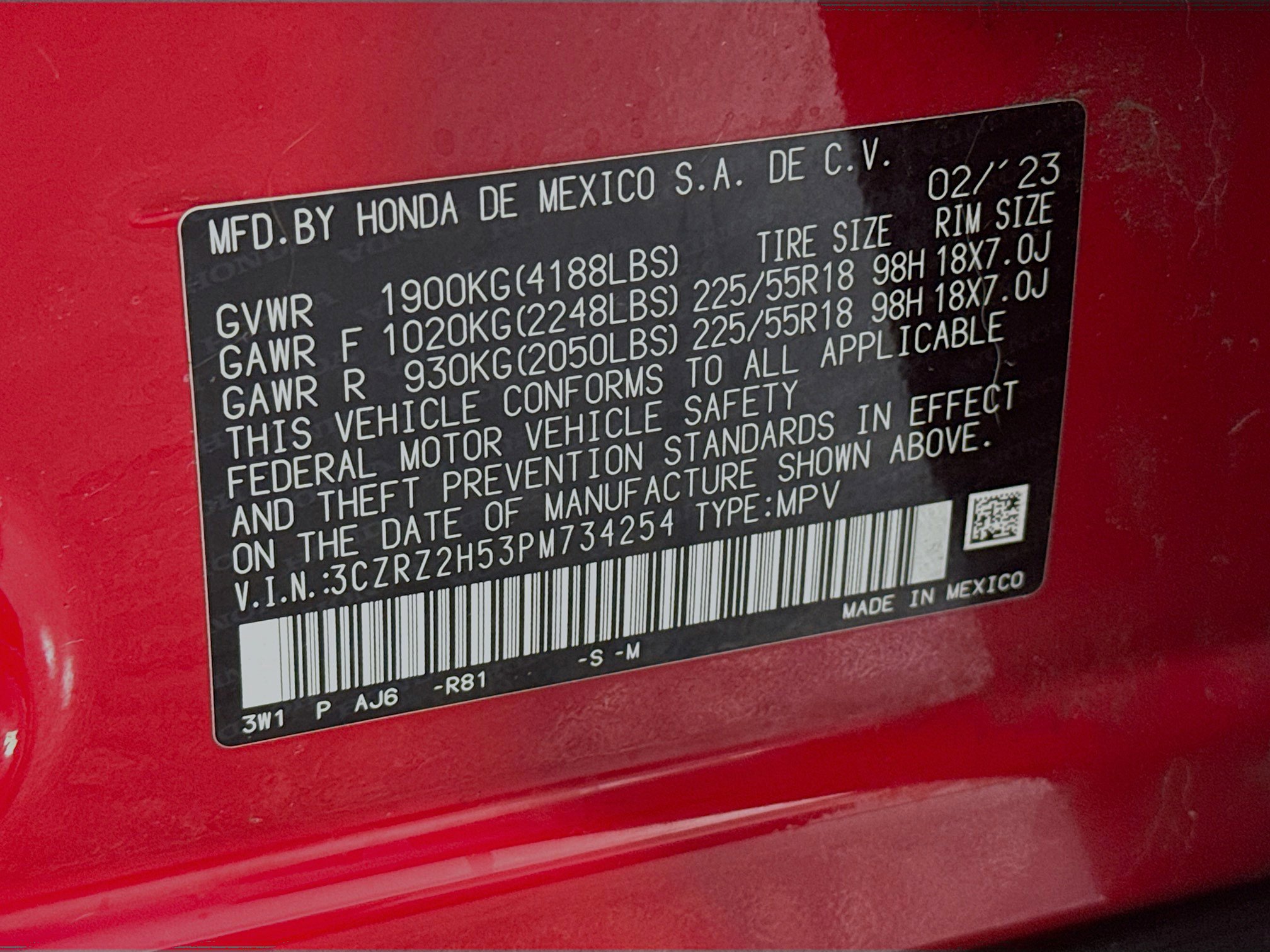 Certified 2023 Honda HR-V Sport image 29