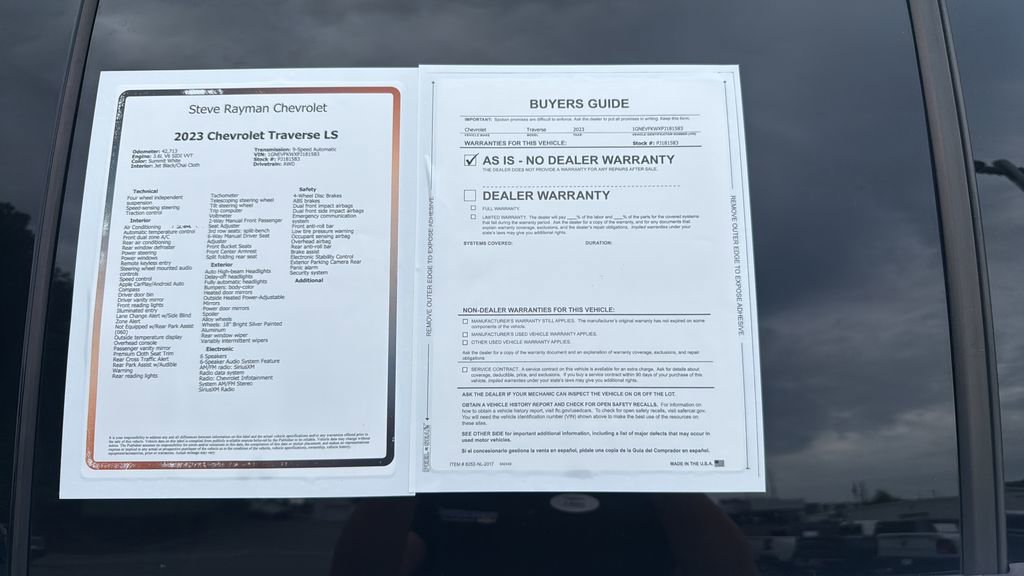 Used 2023 Chevrolet Traverse LS w/ Safety Package AWD/4WD image 26