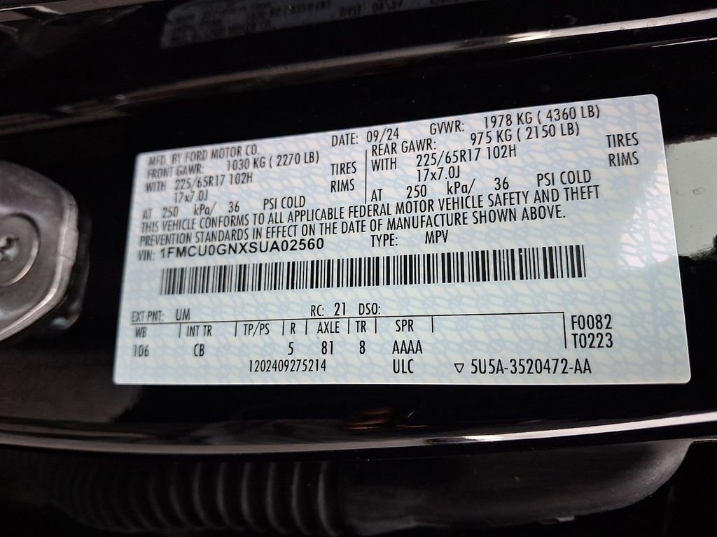 Certified 2025 Ford Escape Active w/ Tech Pack #1 image 27