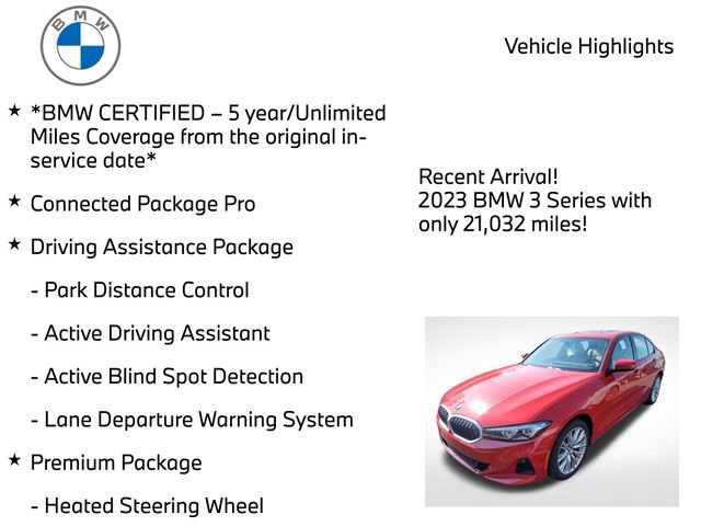 Certified 2023 BMW 330i xDrive Sedan w/ Premium Package AWD/4WD image 4