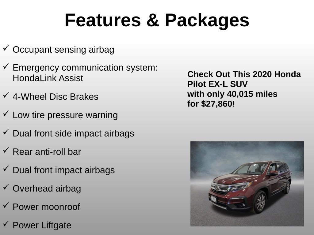 Certified 2020 Honda Pilot EX-L image 16
