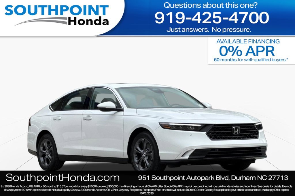 New 2026 Honda Accord EX-L image 1