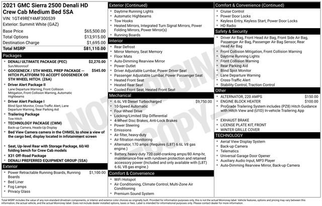 Used 2021 GMC Sierra 2500 Denali w/ Denali Ultimate Package image 12