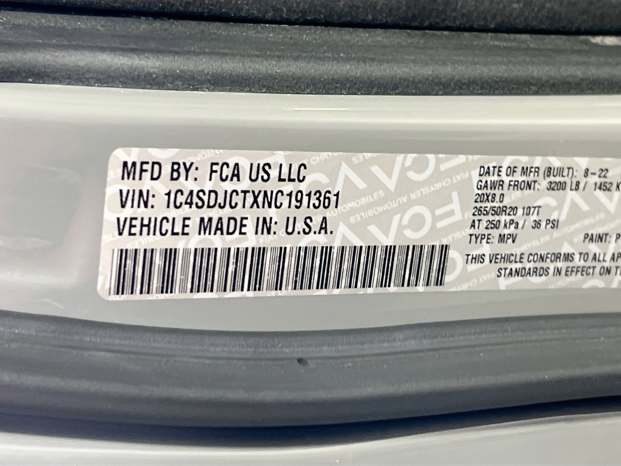 Used 2022 Dodge Durango R/T w/ Blacktop Package image 34