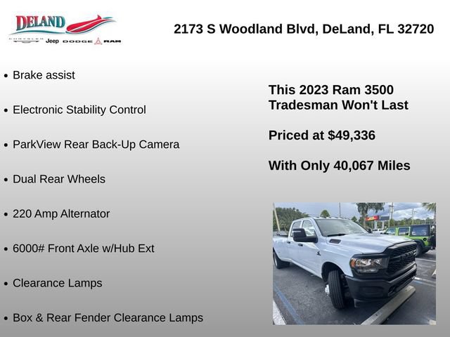 Used 2023 RAM 3500 Tradesman w/ Bed Utility Group AWD/4WD image 12