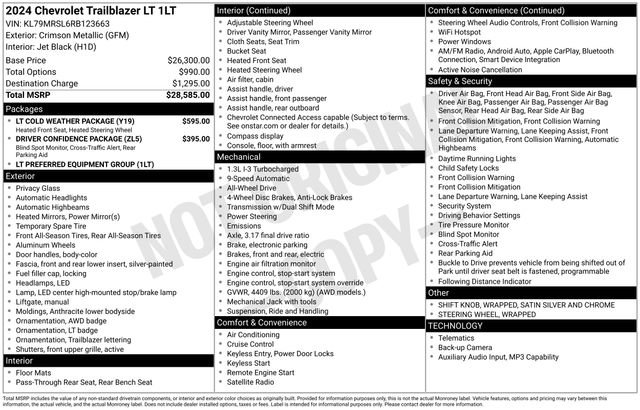 Used 2024 Chevrolet TrailBlazer LT w/ LT Cold Weather Package AWD/4WD image 31