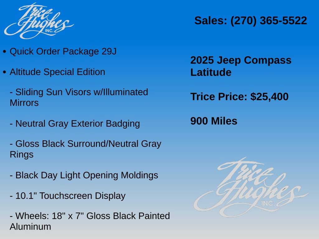 Used 2025 Jeep Compass Latitude w/ Sun & Sound Group AWD/4WD image 7