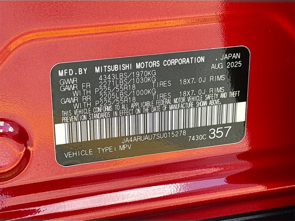 New 2025 Mitsubishi Outlander Sport ES image 30