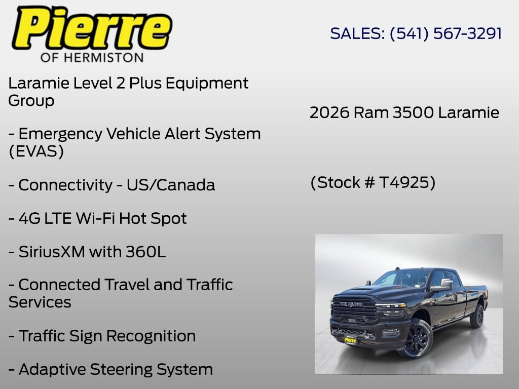 New 2026 RAM 3500 Laramie AWD/4WD image 36