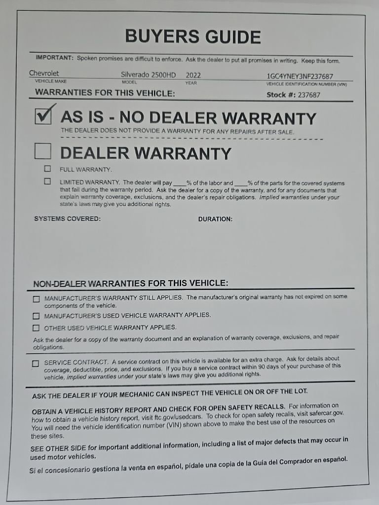 Used 2022 Chevrolet Silverado 2500 LT w/ Convenience Package image 30