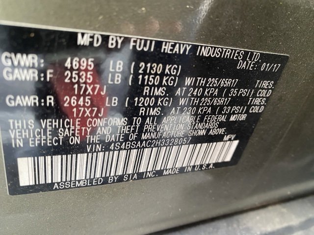 Used 2017 Subaru Outback 2.5i w/ Popular Package #2 image 7