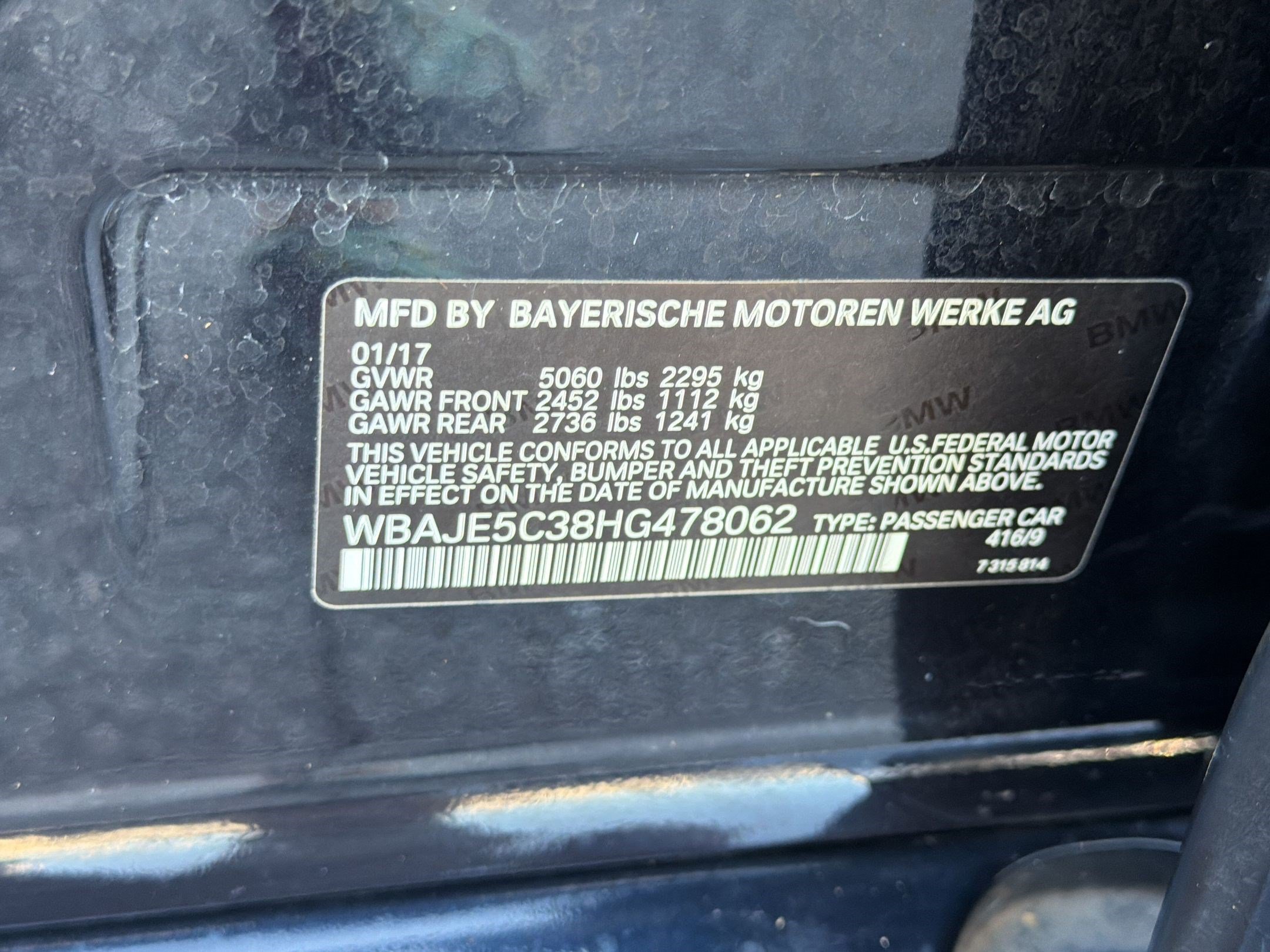 Used 2017 BMW 540i RWD image 28