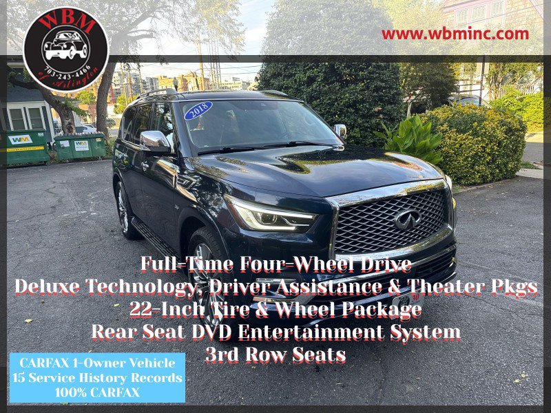 Used 2018 INFINITI QX80 4WD w/ Deluxe Technology Package image 1