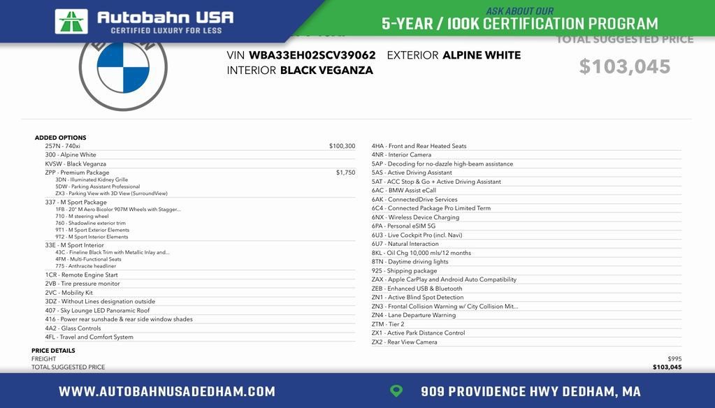 Used 2025 BMW 740i xDrive image 1