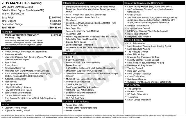 Used 2019 MAZDA CX-5 Touring image 8