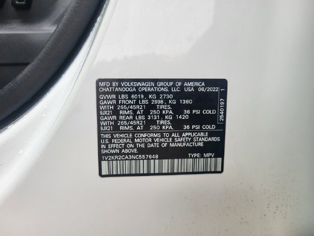 Used 2022 Volkswagen Atlas SE AWD/4WD image 29