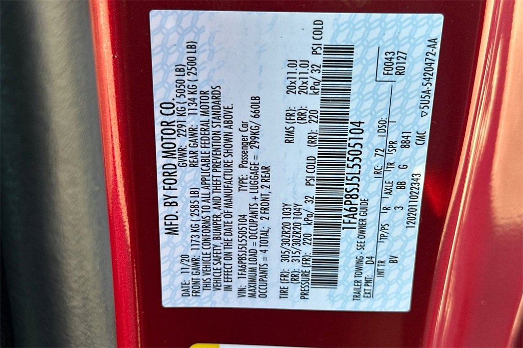 Used 2020 Ford Mustang Shelby GT500 w/ Technology Package image 32