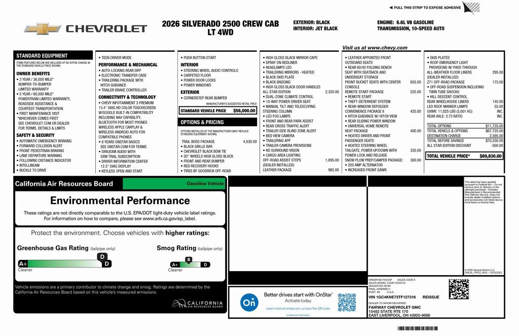 New 2026 Chevrolet Silverado 2500 LT w/ Trail Boss Package image 4