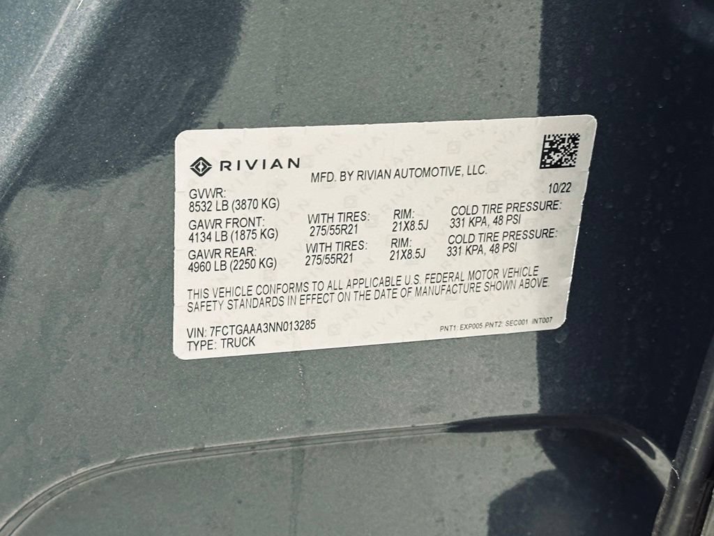 Used 2022 Rivian R1T Adventure AWD/4WD image 46