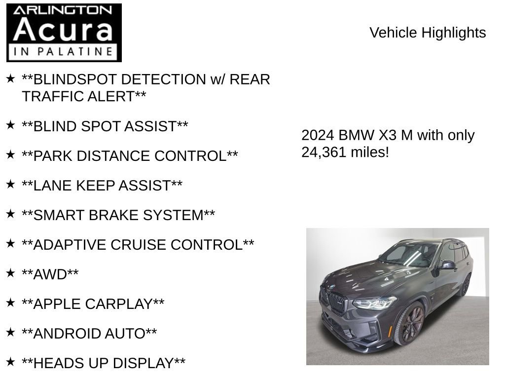 Used 2024 BMW X3 M w/ Executive Package AWD/4WD image 8