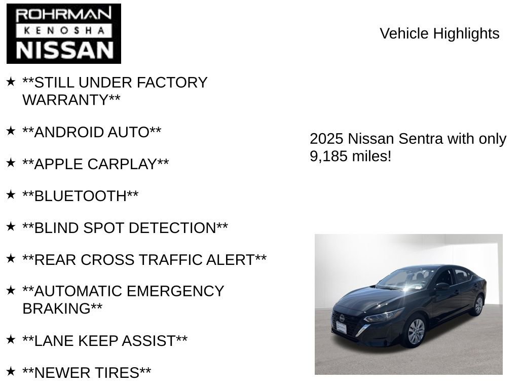 Certified 2025 Nissan Sentra S image 7