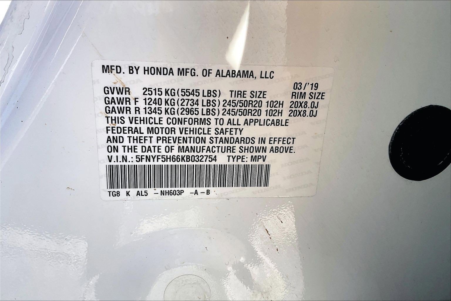 Used 2019 Honda Pilot Touring image 28