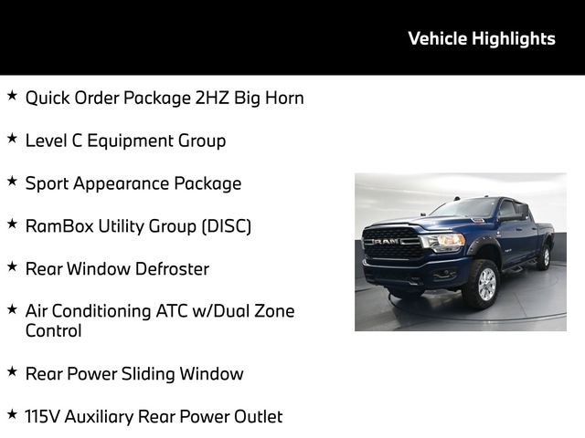 Used 2022 RAM 2500 Big Horn w/ Level C Equiment Group AWD/4WD image 5