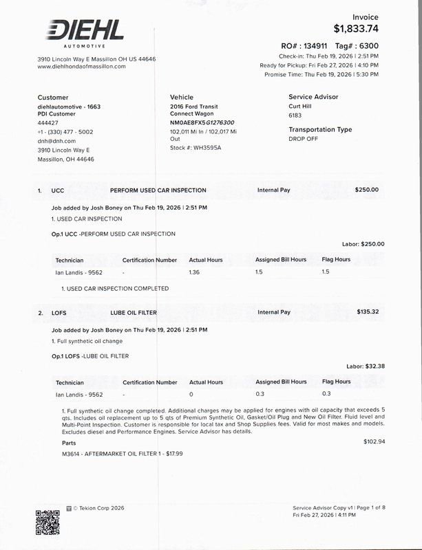 Used 2016 Ford Transit Connect XLT image 28