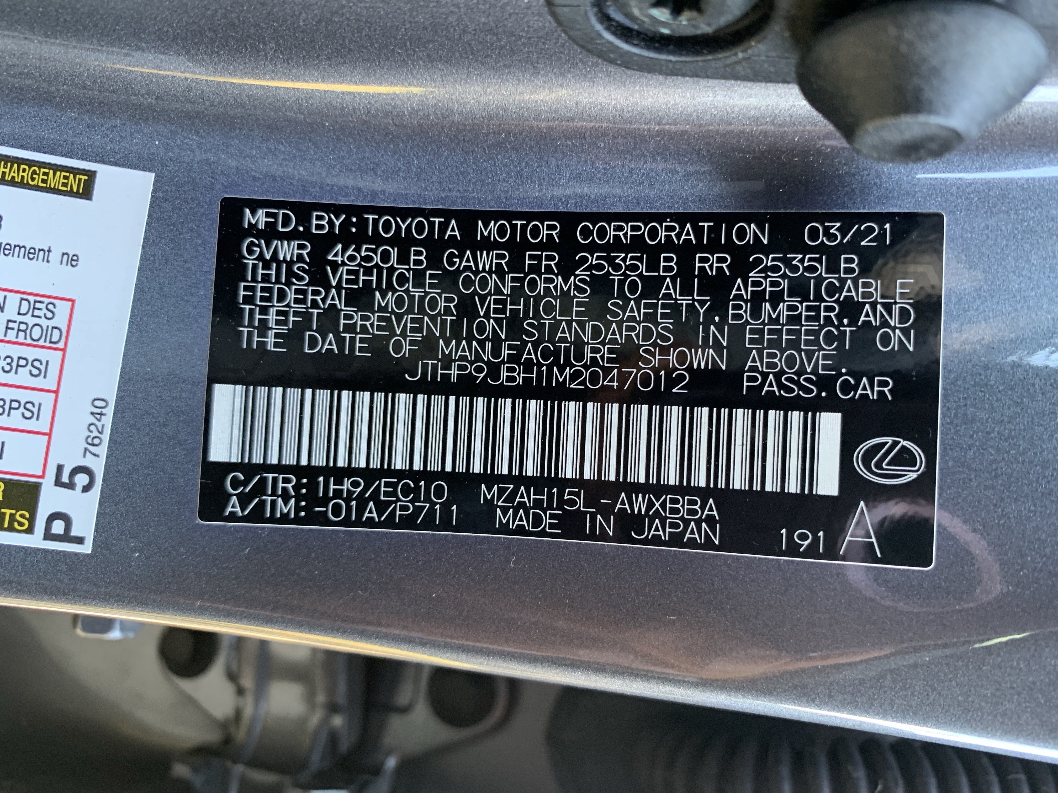 Certified 2021 Lexus UX 250h w/ Premium Package AWD/4WD image 36