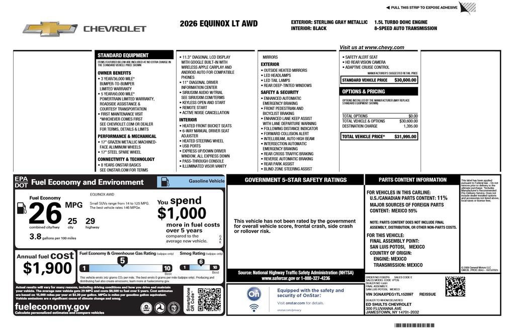 Used 2026 Chevrolet Equinox LT AWD/4WD image 3